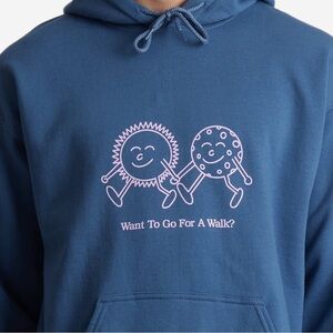 Lonely Ghost Go For A Walk Hoodie Size XL